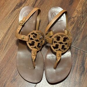 Tory Burch Tan Leather Sandals